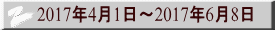 2017年4月1日～2017年6月8日 